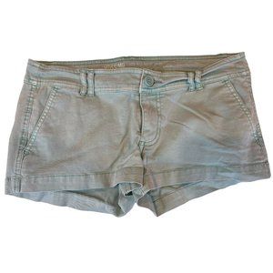 Mossimo Womens Low Rise Chino Shorts Lightweight Outdoor Cotton Aqua Blue Size 8